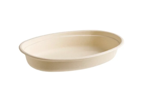 32 oz. Clear Compostable Burrito Bowl with Lid - 300/Case